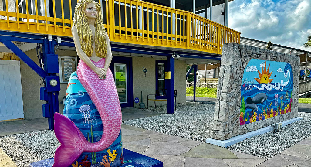 Hernando Beach Mermaid Statues